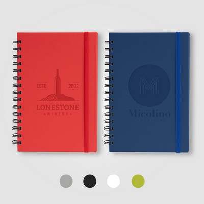 Zelda Recycled Cover Spiral Journal - A5 5.5" x 8.3" - Debossed