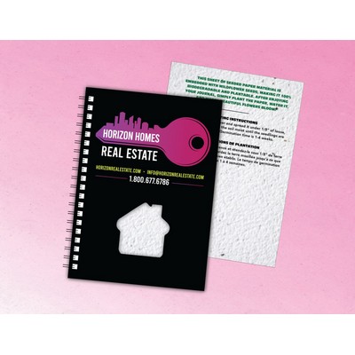 Die Cut Seed Paper Journal - 7"x10"